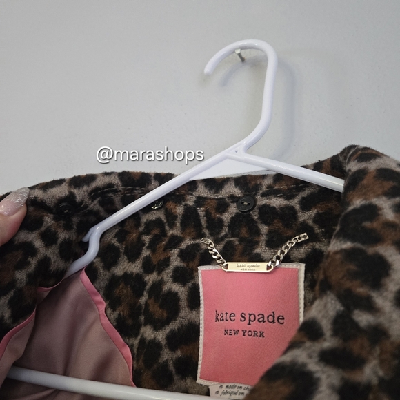 Kate Spade Leopard Print Coat - Picture 8 of 10